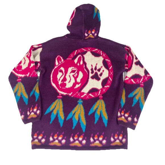 Yari Artesanias Full Zip Wool Sweater Men Size Large Native Southwestern Tribal - Picture 2 of 16